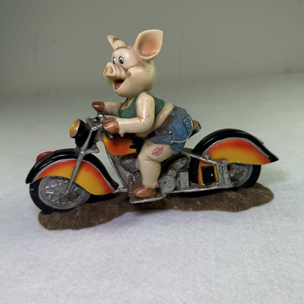 Vintage Hog Riders Motorcycle Collector Item Girls Who Ride Pig‎